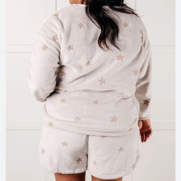 Z Supply Plushy Short Pajama Pjs Sleepwear NORTH STARS AT NIGHT LOUNGEWEAR SET - Picture 8 of 8